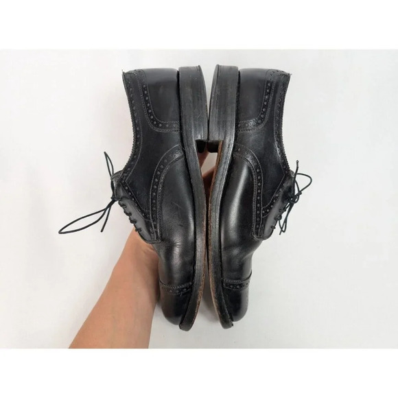 Allen Edmonds LEXINGTON 5101 Black Cap Toe Oxfords Derby Dress Shoes sz. 9 1/2 D main image 5